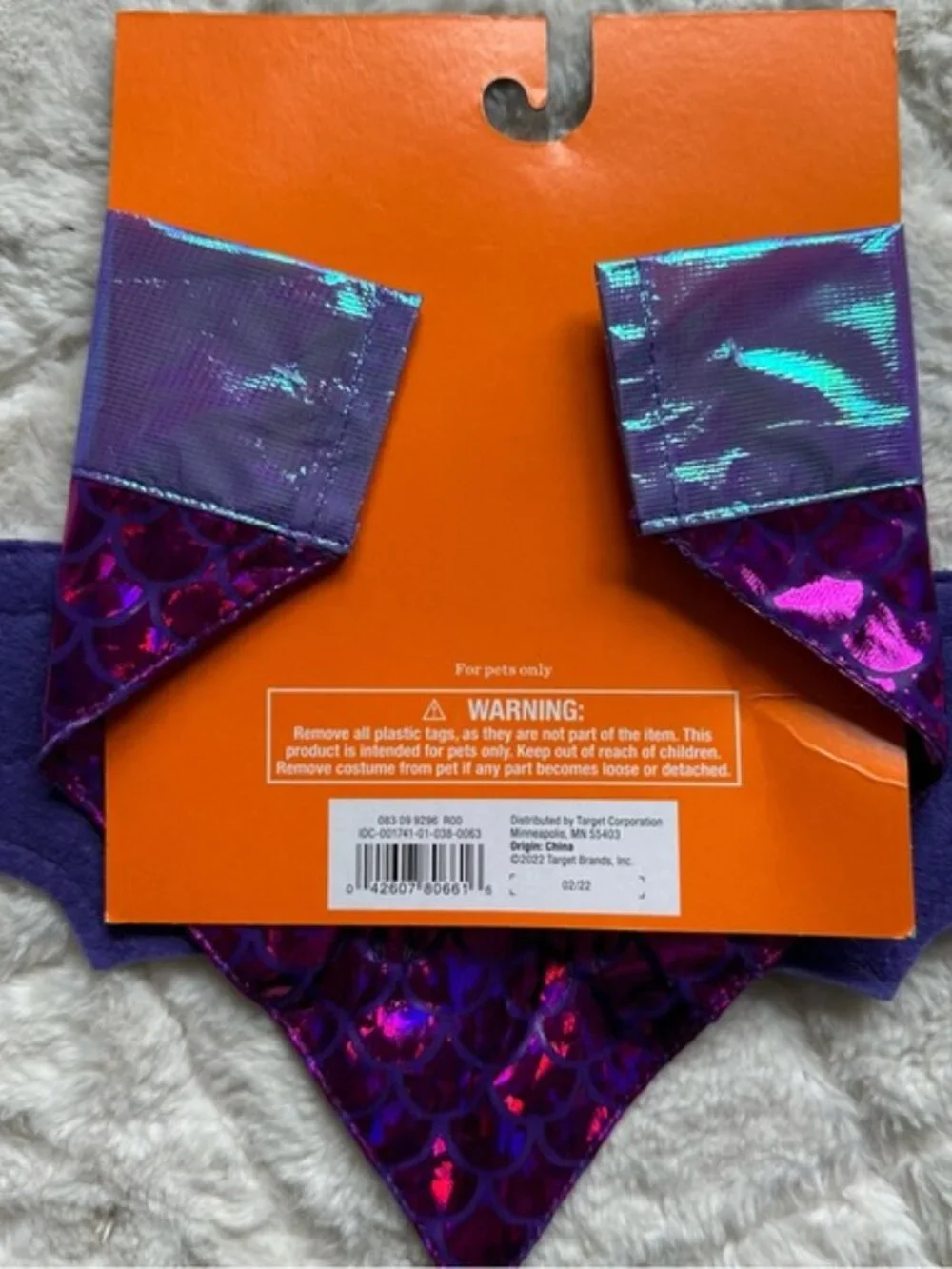 Hyde & EEK! Boutique | Purple Dragon Dog Collar Slide Bandana | Size One Size